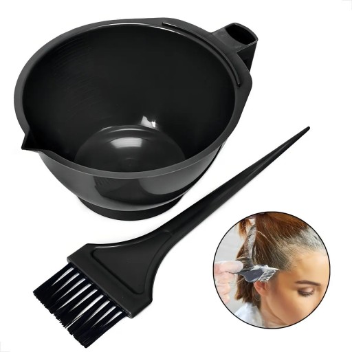 Cubuca + Pincel para Tintura Cabelo Salão ou Banho de Lua