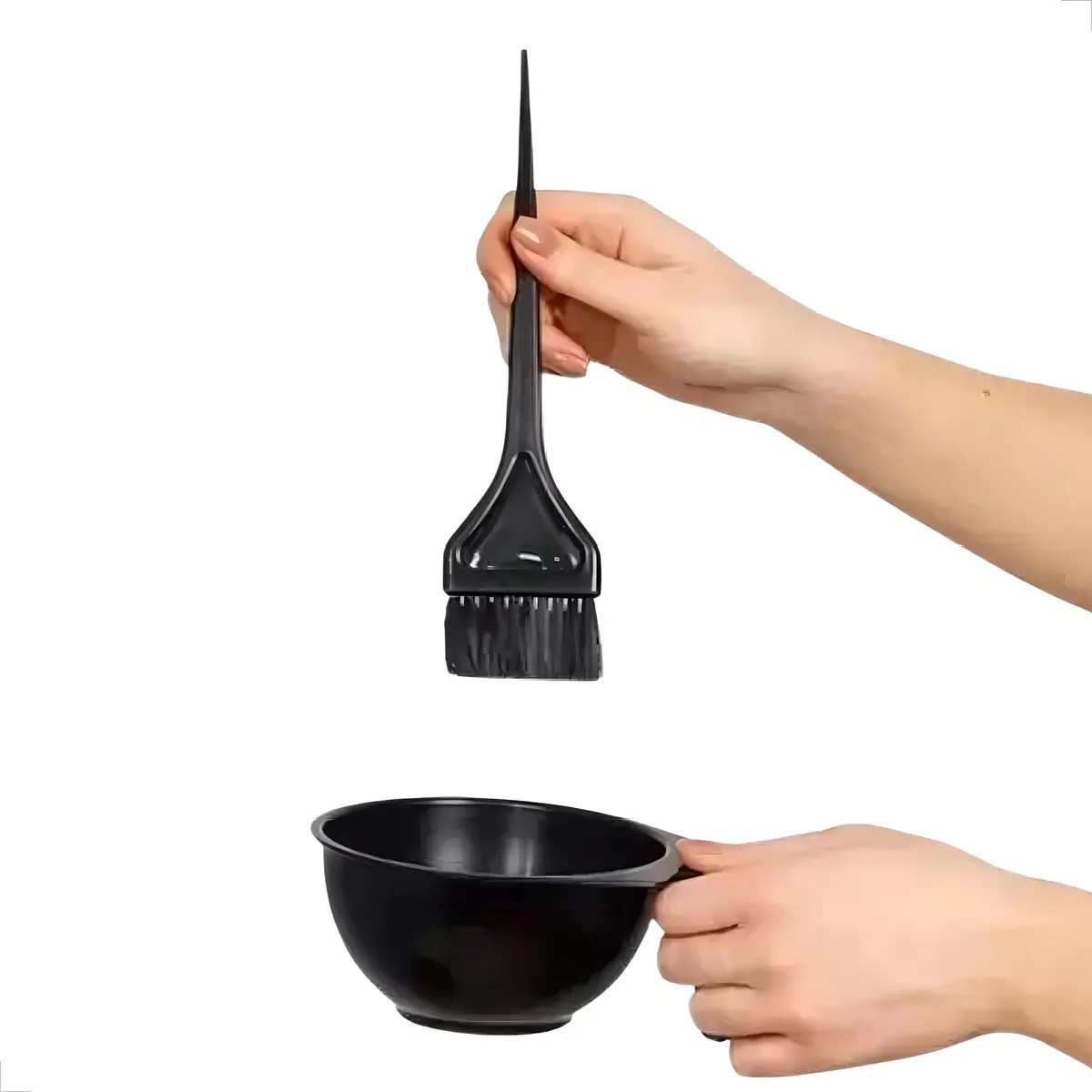 Cubuca + Pincel para Tintura Cabelo Salão ou Banho de Lua