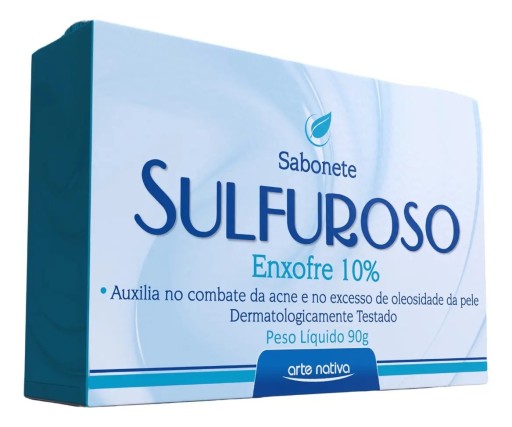 Sabonete Enxofre Arte Nativa Sulfuroso 10% Para Acne Cravos