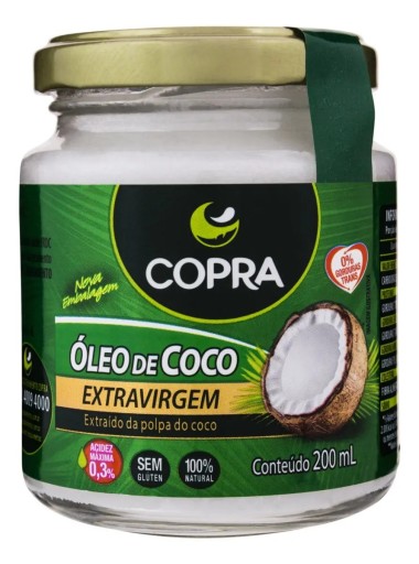 Óleo de Coco Extra Virgem Copra 200ml