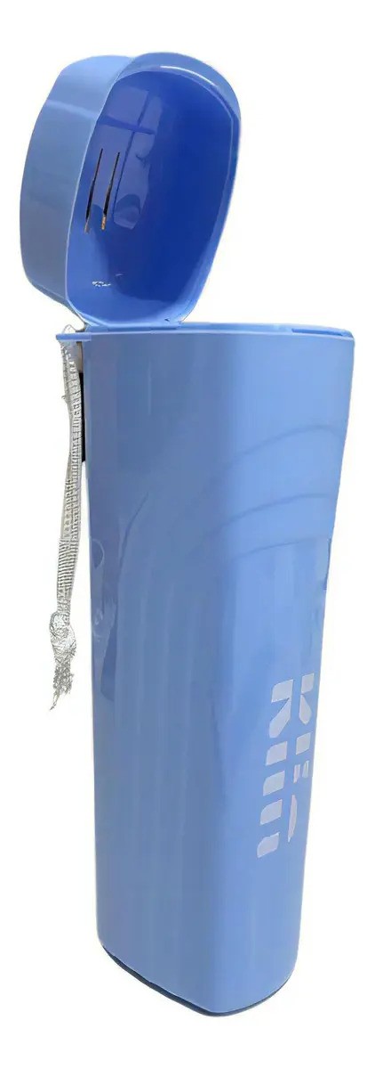 Porta Escova Dental Plástico Com Tampa 500ml Klin Marco Boni