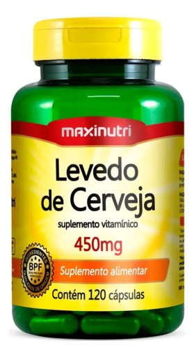 Levedo de Cerveja 450mg 120 Cápsulas
