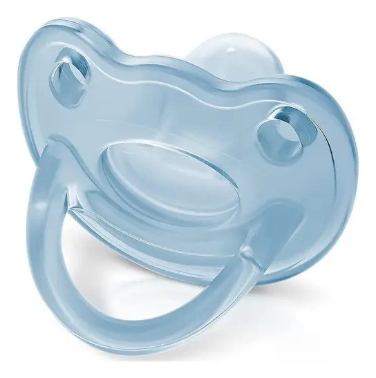 Chupeta Soft Fiona 100% Silicone 0-6m Azul Fiona