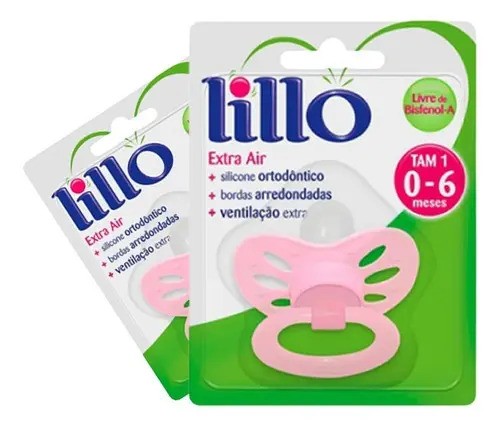 Chupeta Lillo Extra Air Rosa 0-6 meses