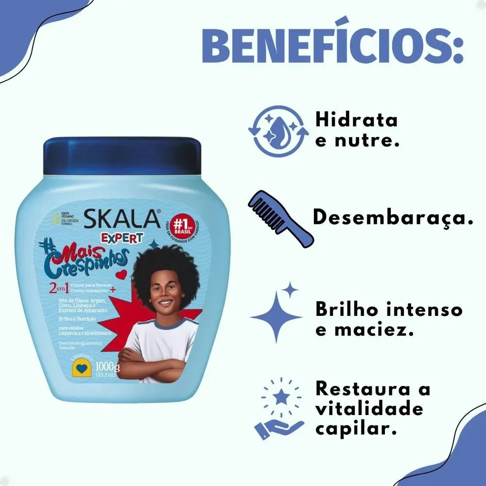 Skala Expert Mais Crespinhos 1000 G