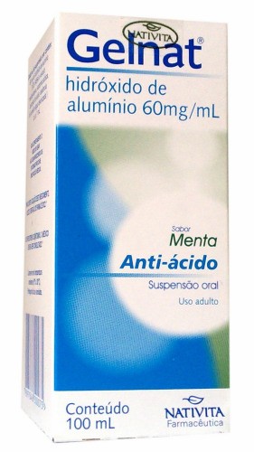 Gelnat Hidróxido de Alumínio 60mg/mL Suspensão Oral 100mL Nativita