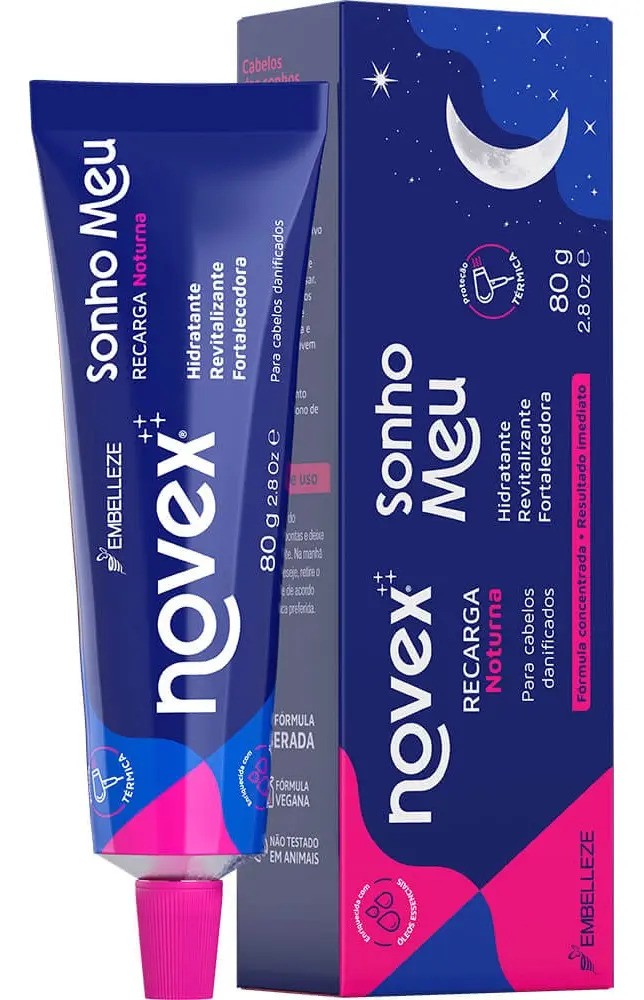 Máscara de Hidratação Novex Sonho Meu Recarga Noturna 80g