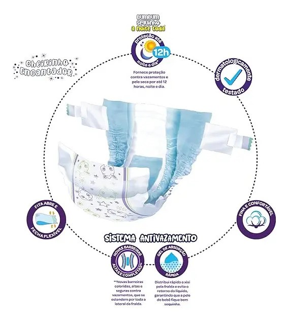Fralda Descartável Cremer Magic Care 60 unidades G