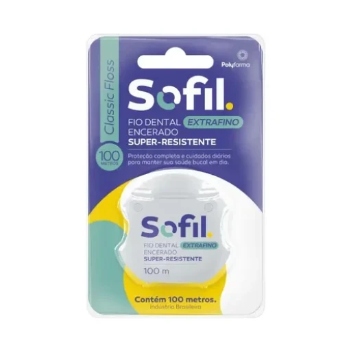 Fio Dental Encerado Sofil 100m