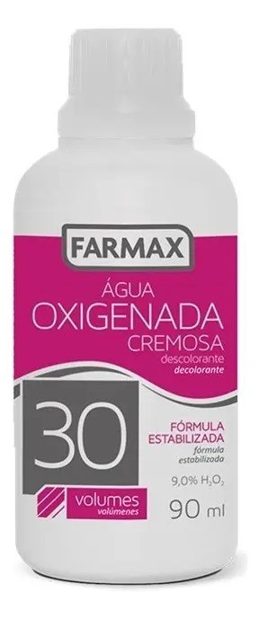 Água Oxigenada Cremosa 90ml Descolorante 30 Volumes Farmax