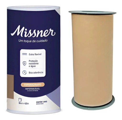 Esparadrapo Impermeável Bege 10 cm x 4,5 m Missner