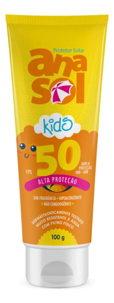 Anasol Kids FPS 50 Protetor Solar Infantil Longa Duração