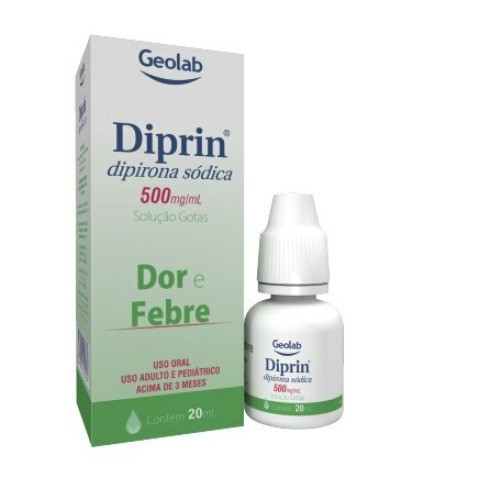 Diprin 500mg/mL Solução Gotas 20mL Geolab