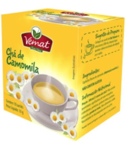 Chá Vemat verde em sachê Camomila 15g 10 u