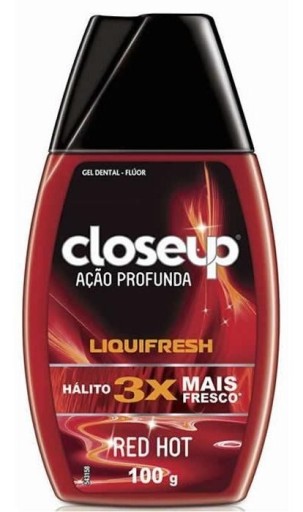 Gel Dental Closeup Ação Profunda Liquifresh Red Hot 100 G