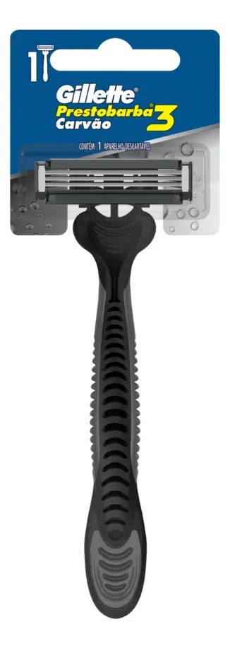 Aparelho de Barbear Gillette Prestobarba Carvão
