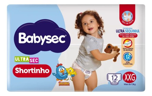 Fralda Babysec Ultra Sec Shortinho Jumbinho XXG 12