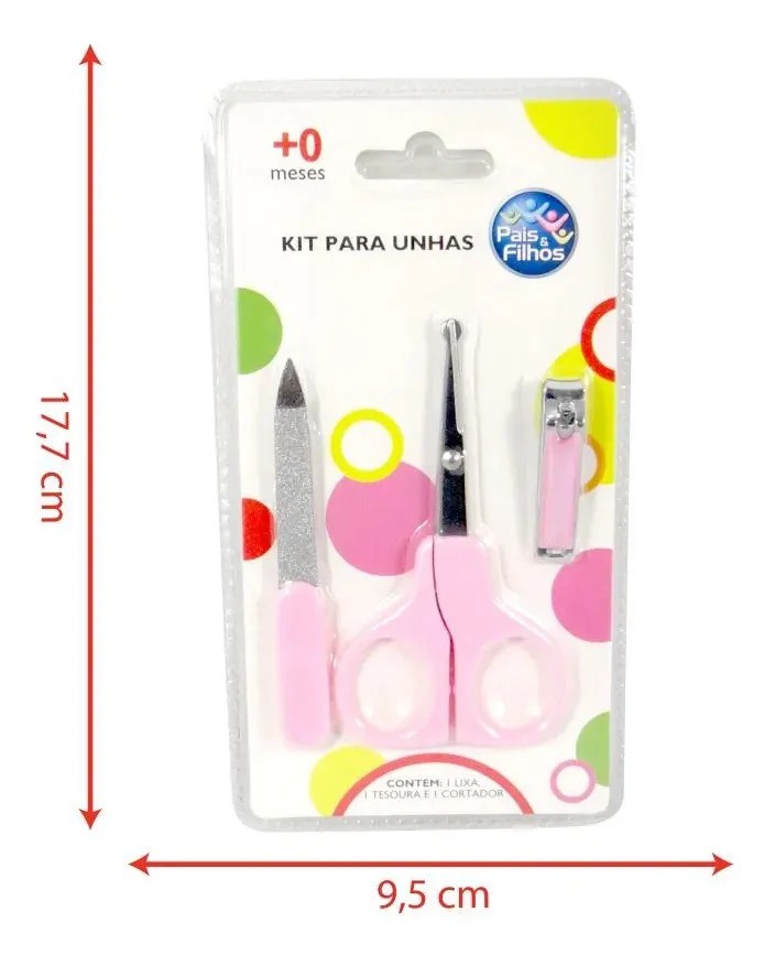 Kit Pais & Filhos 7788 Rosa 3 Peças