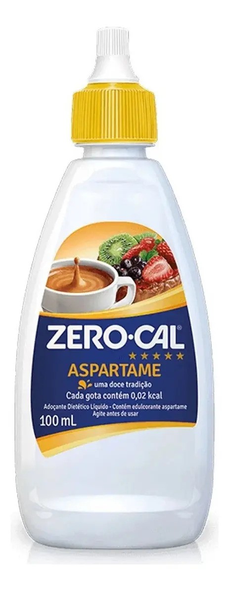 Adoçante Líquido Aspartame Zero Cal Frasco 100ml
