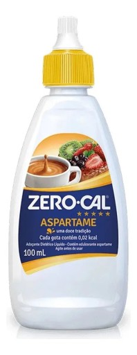 Adoçante Líquido Aspartame Zero Cal Frasco 100ml