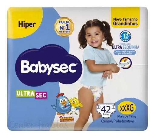 Fralda Babysec Ultrasec Hiper XXXG 42 Grandinhos