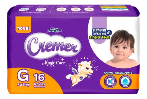 Fraldas Cremer Magic Care G 16 unidades