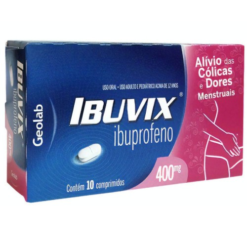 Ibuvix 400mg 10 Comprimidos Geolab