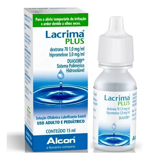 Lacrima Plus 1mg + 3mg Solução Oftálmica 15 mL