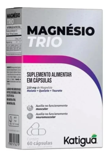 Magnésio Trio Katigua  60 Cápsulas