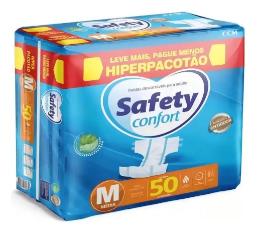 Fraldas para adultos descartáveis CCM Confort M - 50 unidades
