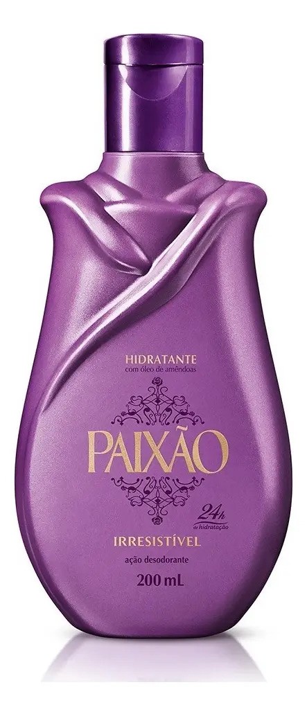 Loção Hidratante Corporal Irresistível Paixão 200ml com Óleo de Amêndoas