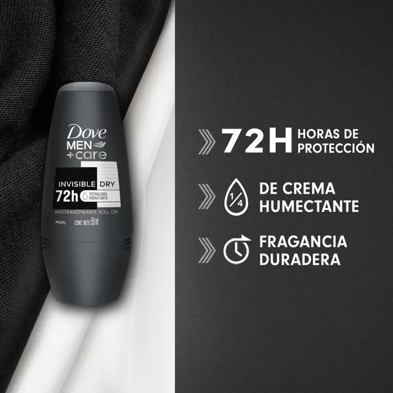 Dove Invisible Dry Roll-On Antitranspirante 50 ml