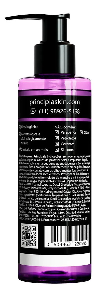 Principia Óleo de Limpeza Demaquilante 200 mL