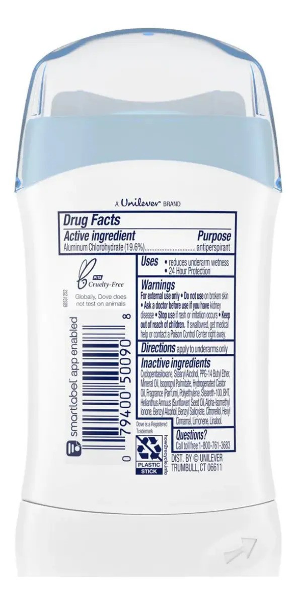 Desodorante Antitranspirante Dove Stick Fragrância Fresh 45g