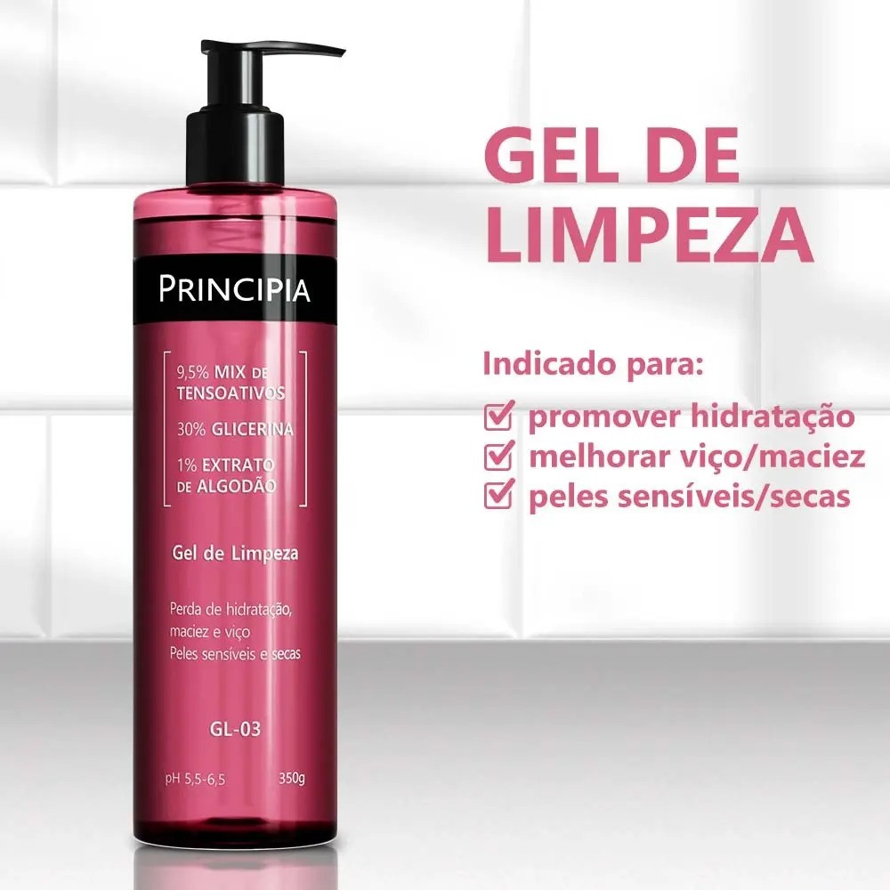 Gel de Limpeza Facial Hidratante GL-03 com 350ml