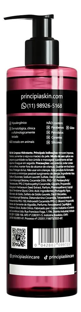 Gel de Limpeza Facial Hidratante GL-03 com 350ml