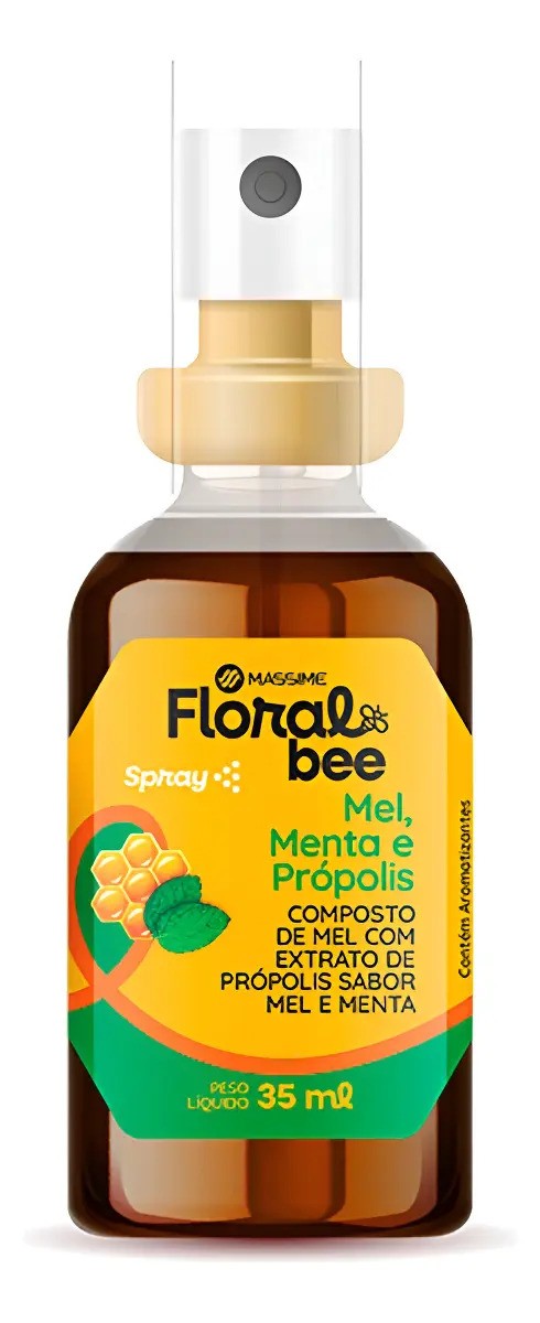 Extrato de Própolis Massime Mel Menta 35ml Spray FloralBee