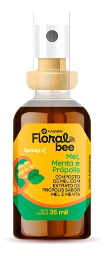 Extrato de Própolis Massime Mel Menta 35ml Spray FloralBee