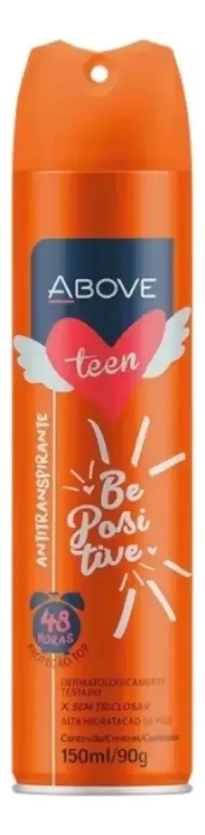 Antitranspirante em aerossol Above Be Positive Teen Floral