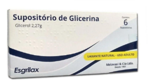 Imagens - Supositório de Glicerina Adulto Esgrilax 2,27g 6 Unidades Malavasi