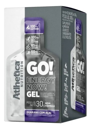 Go! Energy Now Gel Guaraná com Açaí Display 10 Sachês de 30g