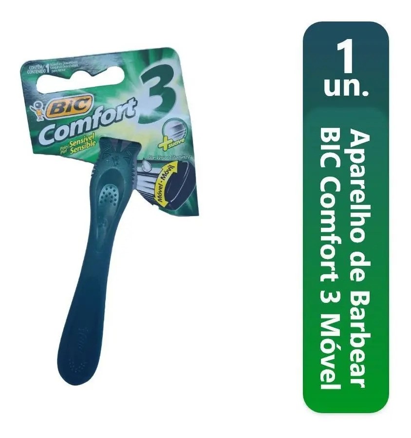 Barbeador BIC Comfort 3 Sensitive descartável