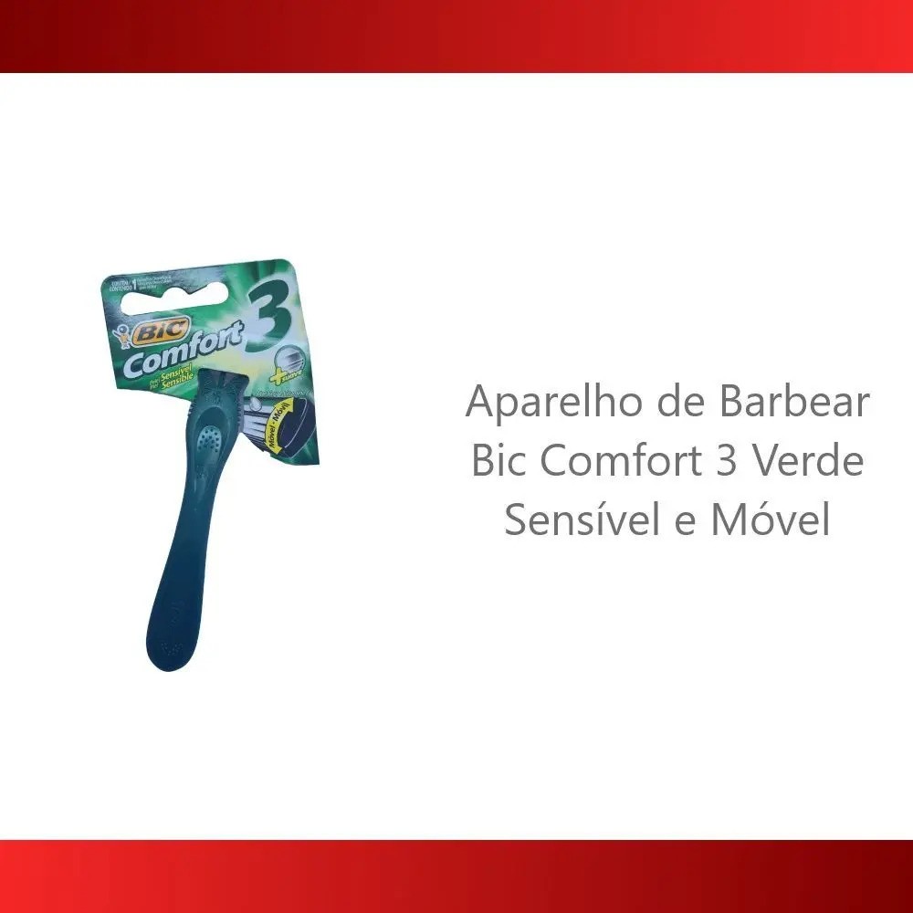 Barbeador BIC Comfort 3 Sensitive descartável