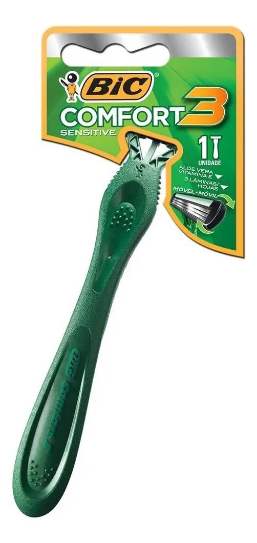 Barbeador BIC Comfort 3 Sensitive descartável