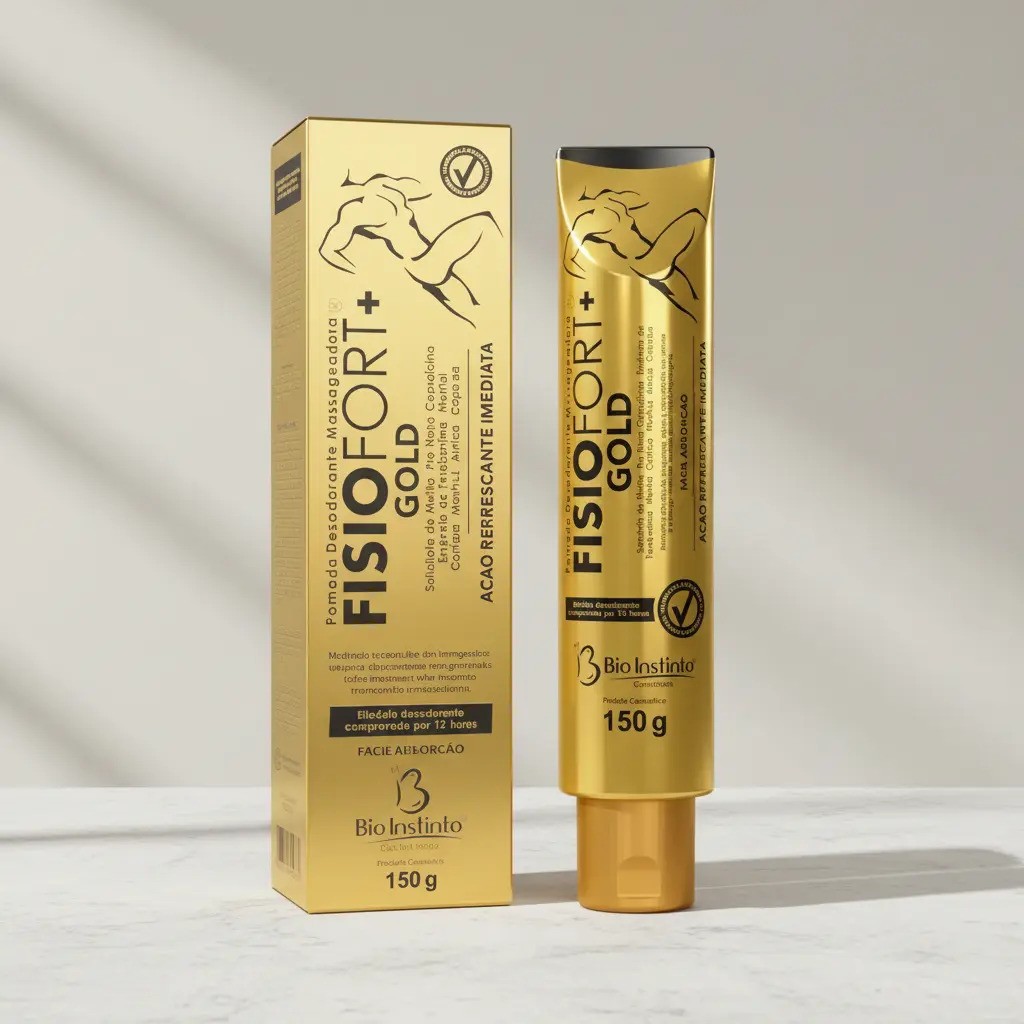 Pomada Massageadora Fisiofort Gold Arnica 150g Fragrância Suave