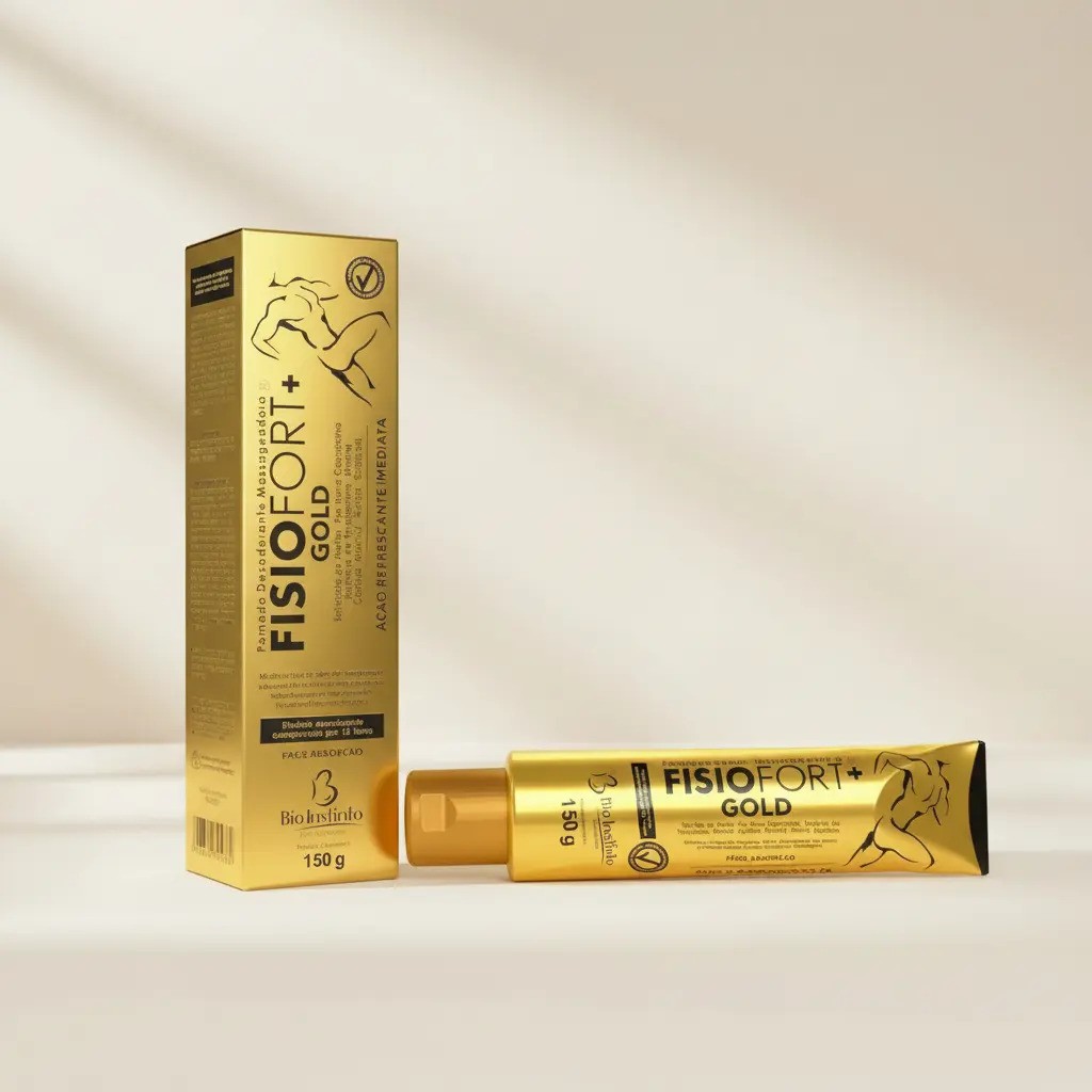 Pomada Massageadora Fisiofort Gold Arnica 150g Fragrância Suave