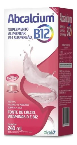Abcalcium B12 Cálcio + Vitaminas D + B12 240 mL Airela