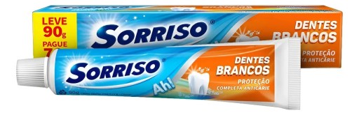 Creme Dental Sorriso Dentes Brancos 90 g