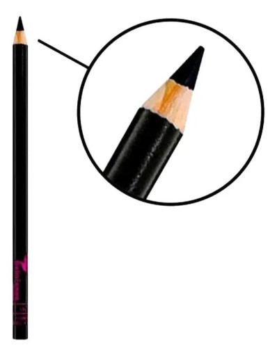 Lápis Delineador Bella Femme Preto Acabamento Matte Hipoalergênico