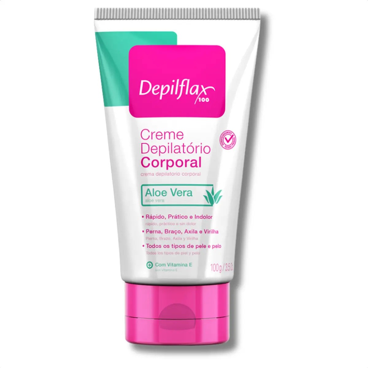 Creme Depilatório Corporal Suave para Pernas, Axilas e Virilhas